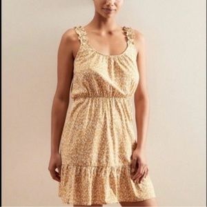 Banana Republic cotton flounce hem mini dress